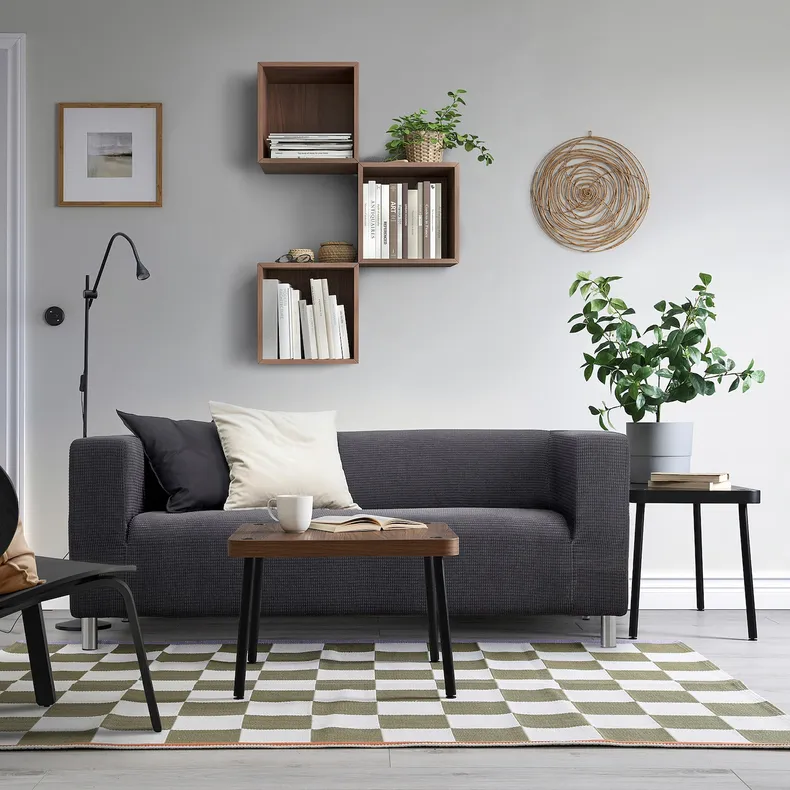 IKEA SONHULT СОНХУЛЬТ, комплект столов, 2 шт, серый/орех 305.785.56 фото №6