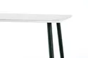 Кухонный стол HALMAR MARCO 120x70 см белый мрамор/черный фото thumb №8