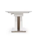 Обеденный стол раскладной HALMAR SANDOR 160-220x90 см белый лакированный фото thumb №5