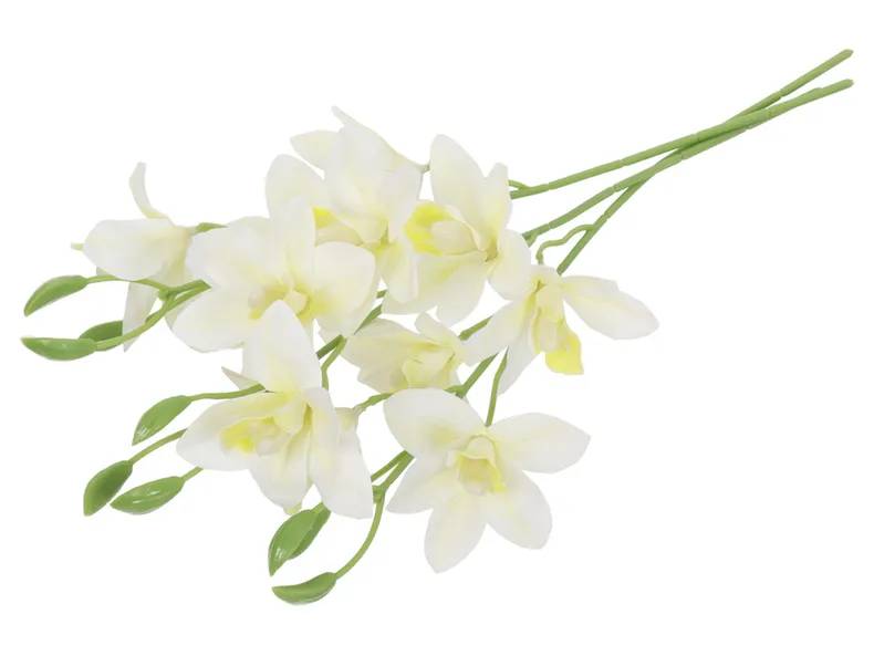 BRW букет орхідей 40 см 3 шт білий 090912 фото №1