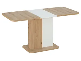 Стол обеденный раскладной SIGNAL NEXT, дуб артизан / белый матовый, 68x110 фото