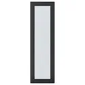 IKEA HEJSTA ХЕЙСТА, скляні дверцята, антрацит / рифлене скло, 30x100 см 905.266.30 фото thumb №1