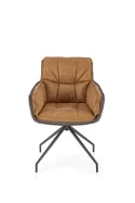 Кухонний стілець HALMAR K523 коричневий/темно-коричневий фото thumb №6