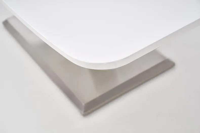 Кухонний стіл HALMAR MISTRAL 160-220x90 см, глянцевий білий фото №4