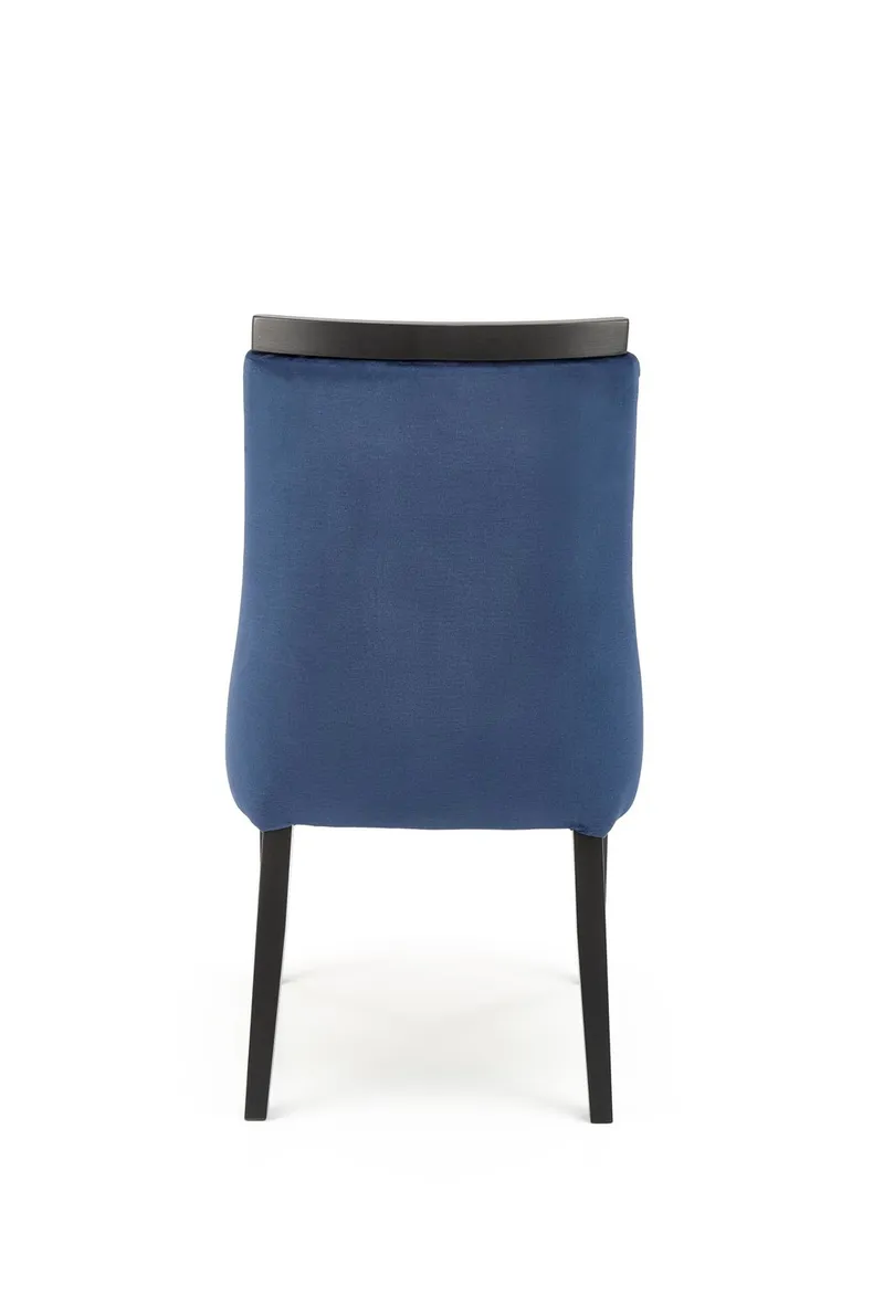 Кухонний стілець HALMAR ROYAL чорний/темно-синій фото №6