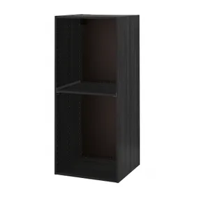 IKEA METOD МЕТОД, каркас высокого шкафа д / духов / холод, имитация дерева черный, 60x60x140 см 103.854.79 фото