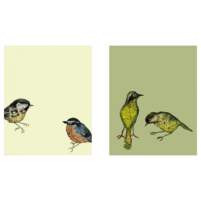 IKEA BILD БІЛЬД, постер, Міські птахи II, 40x50 см 304.360.34 фото №1