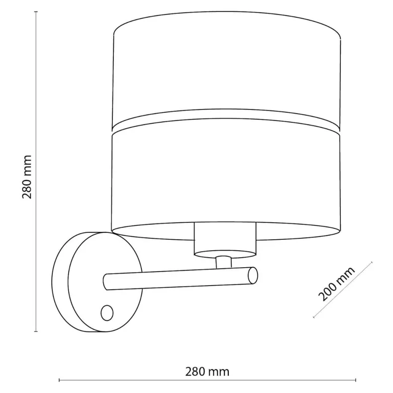 BRW Настенный светильник Hilton 4344 glamour от TK Lighting 075195 фото №5