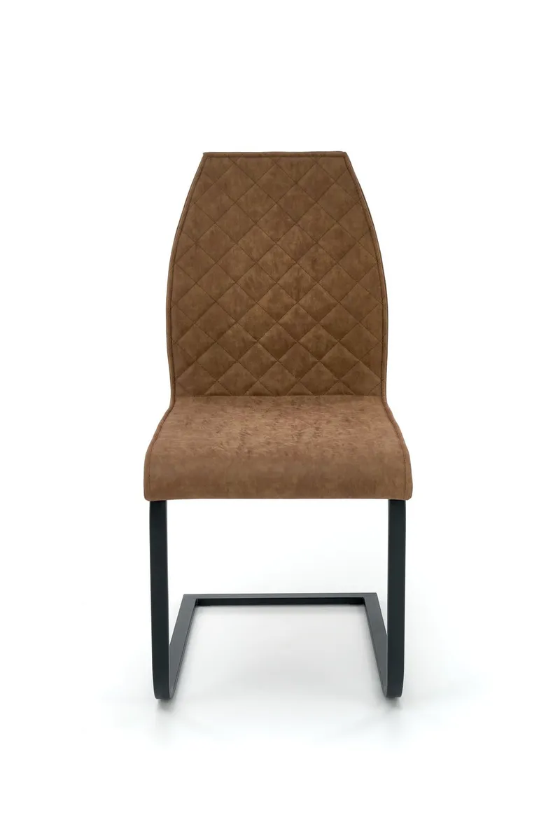 Кухонний стілець HALMAR K265 чорний/коричневий/дуб медовий фото №8