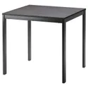 IKEA VANGSTA ВАНГСТА, розкладний стіл, чорний/темно-коричневий, 80/120x70 см 404.201.55 фото thumb №1