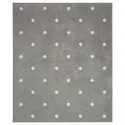 IKEA LEN ЛЕН, килим, в цятку/сірий, 133x160 см 904.539.21 фото thumb №1
