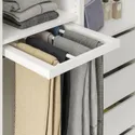 IKEA KOMPLEMENT КОМПЛИМЕНТ, выдвижная вешалка для брюк, белый, 50x58 см 304.465.37 фото thumb №2