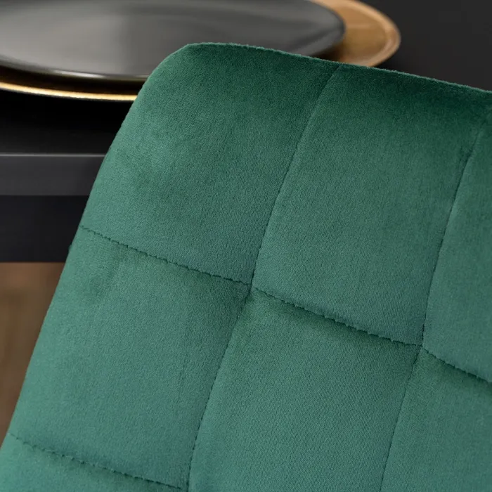 Барный стул бархатный MEBEL ELITE ARCOS Velvet, зеленый / золотой фото №5