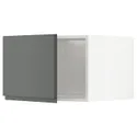 IKEA METOD МЕТОД, верхня шафа для холодильн / мороз кам, білий / Voxtorp темно-сірий, 60x40 см 394.661.68 фото thumb №1