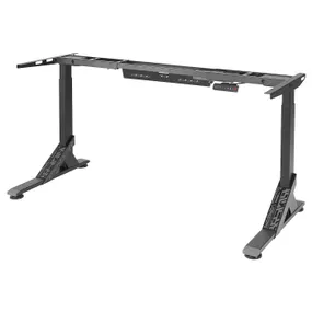 IKEA UPPSPEL УППСПЕЛ, рама стола-трансформера, чорний, 180/140x80 см 305.113.49 фото