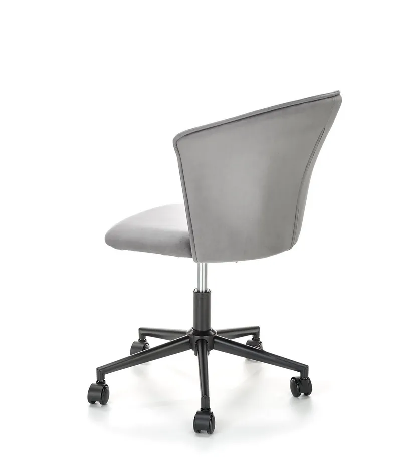 Крісло офісне обертове HALMAR PASCO, сірий оксамит фото №4