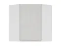 BRW Угловой верхний кухонный шкаф Sole 60 см левый светло-серый глянец, альпийский белый/светло-серый глянец FH_GNWU_60/72_L-BAL/XRAL7047 фото thumb №1