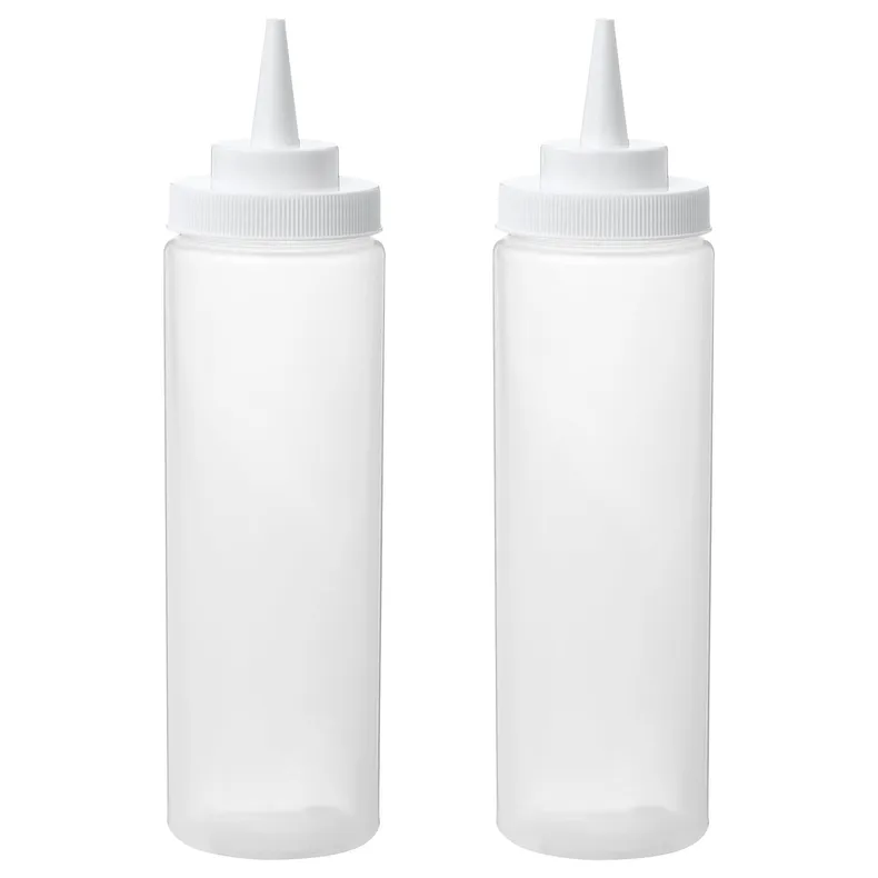 IKEA GRILLTIDER ГРИЛЛЬТИДЕР, бутылка с носиком, пластик / прозрачный, 330 мл 804.446.06 фото №1