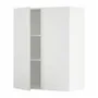 IKEA METOD МЕТОД, навісна шафа з полицями / 2 дверцят, білий / стенсундський білий, 80x100 см 494.626.88 фото