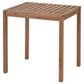 IKEA NÄMMARÖ НЕММАРЕ, стіл, для вулиці, світло-коричнева морилка, 75x63 см 005.103.08 фото
