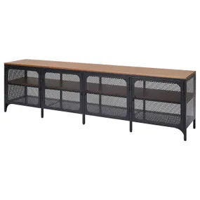 IKEA FJÄLLBO, Тумба под телевизор, черный, 198x45x54 см 405.790.32 фото