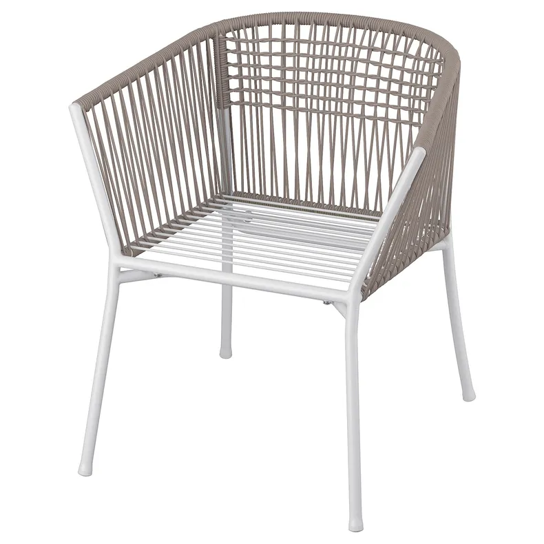 IKEA SEGERÖN СЕГЕРЁН, садовое кресло, белый / бежевый 505.108.10 фото №1