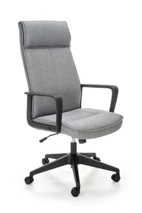 Крісло комп'ютерне офісне обертове HALMAR PIETRO, тканина, сірий фото