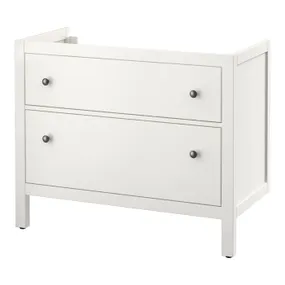 IKEA HEMNES ХЕМНЭС, шкаф для раковины с 2 ящ, белый, 100x47x83 см 902.176.65 фото