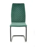 Кухонний стілець оксамитовий HALMAR K444 Velvet, темно-зелений фото thumb №8