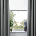 IKEA ROSENMANDEL РОЗЕНМАНДЕЛ, затемнювальні штори, пара, сірий, 135x300 см 005.362.47 фото thumb №3