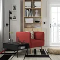 IKEA LILLEHEM ЛІЛЛЕХЕМ, крісло і журнальний стіл, ГУННАРЕД коричнево-червоний/деревина 195.697.37 фото thumb №2