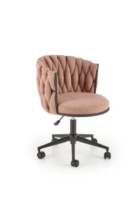 Кресло компьютерное офисное вращающееся HALMAR TALON розовый, ткань фото