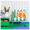 IKEA ÖNNESTAD ЕННЕСТАД, комплект подушок для крісла, зелений/білий/червоний 105.543.87 фото thumb №2