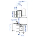 IKEA ENHET ЭНХЕТ, кухня, антрацит / белый, 163x63.5x222 см 093.374.32 фото thumb №3