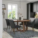 IKEA MÖRBYLÅNGA МЕРБЮЛОНГА / KLINTEN КЛІНТЕН, стіл+4 стільці, дуб okl коричнева пляма / кіланда темно-сірий, 145 см 595.058.85 фото thumb №2