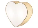 BRW Сердце 2-позиционный тканевый детский светильник бежевый 095010 фото thumb №3