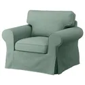 IKEA EKTORP ЭКТОРП, кресло, Талмира светло-зеленая 994.305.05 фото thumb №1