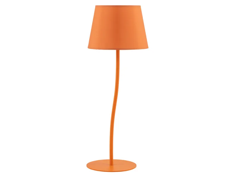 BRW Металлическая настольная лампа Nicola оранжевого цвета 094962 фото №1