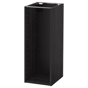 IKEA METOD МЕТОД, каркас напольного шкафа, имитация дерева черный, 30x37x80 см 604.171.85 фото
