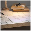 IKEA LAGKAPTEN ЛАГКАПТЕН / ALEX АЛЕКС, письменный стол, белый антрацит / белый, 140x60 см 795.084.30 фото thumb №6