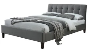 Ліжко двоспальне HALMAR SAMARA 2 160x200 см сіре фото