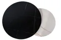 Комплект из 2-х журнальных столиков SIGNAL FERRANTE C, белый мрамор / черный матовый, 80x80 фото thumb №6