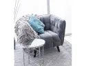 Мягкое кресло бархатное SIGNAL CASTELLO Velvet 1, Bluvel 14 - серый фото thumb №2