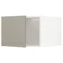 IKEA METOD МЕТОД, верхня шафа для холодильн / мороз кам, білий / стенсундський бежевий, 60x40 см 694.545.93 фото