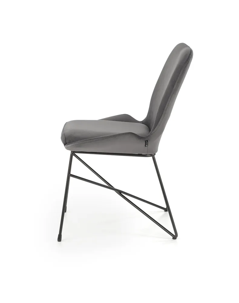 Кухонний стілець HALMAR K454 чорний, сірий фото №8