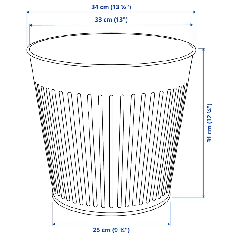 IKEA CITRONMELISS СІТРОНМЕЛІСС, кашпо, внутрішній / зовнішній / антрацит, 32 см 405.625.12 фото №7