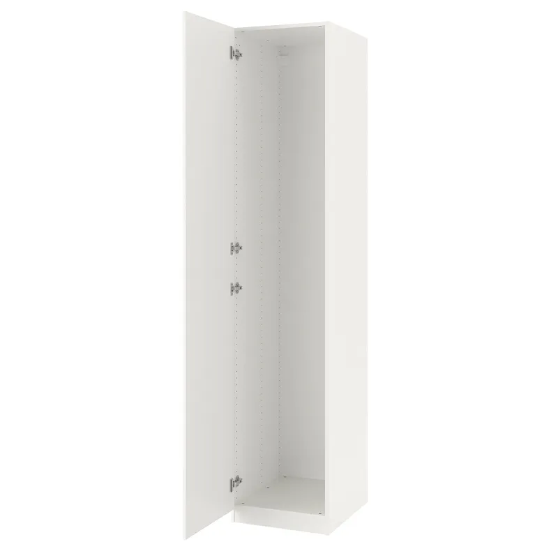 IKEA PAX ПАКС / FARDAL ФАРДАЛЬ, гардероб із 1 дверцятами, білий / глянцевий / білий, 50x60x236 см 799.054.96 фото №1