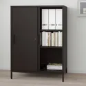 IKEA TROTTEN ТРОТТЕН, шафа з розсувними дверцятами, антрацит, 160x110 см 194.296.57 фото thumb №4