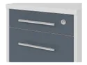 BRW Office Lux, контейнер, світло-сіре/графітове скло KON3S-JSZ/GF фото thumb №4