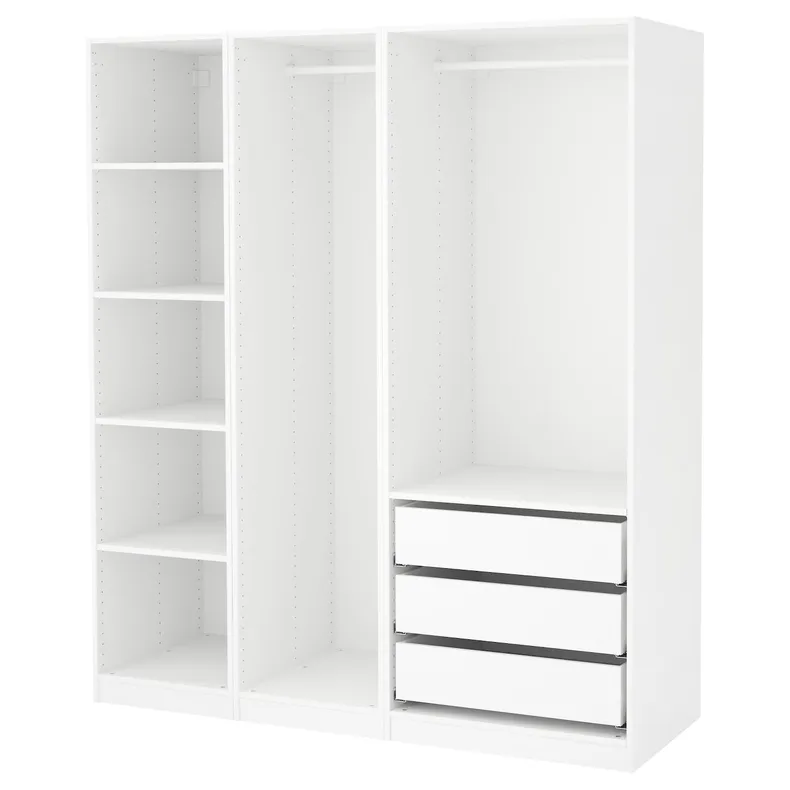 IKEA PAX ПАКС, гардероб, білий, 175x58x201 см 691.285.67 фото №1